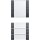 Gira 213428 Wippenset 4-fach (1+3) Beschriftungsfeld System 55 Klar/Anthrazit