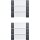 Gira 213628 Wippenset 6-fach (3+3) Beschriftungsfeld System 55 Klar/Anthrazit