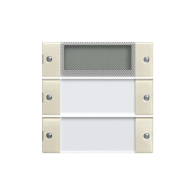 Gira 214201 Wippenset 2-fach Plus Beschriftungsfeld System 55 Klar/Cremeweiß