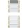 Gira 214501 Wippenset 5-fach Plus (2+3) Beschriftungsfeld System 55 Klar/Cremeweiß
