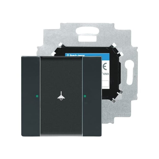 Busch-Jaeger 6125/01-81 Bedienelement 1-fach mit beiliegendem Busankoppler (Thermoplast) Anthrazit 2CKA006115A0179