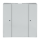 Busch-Jaeger 6125/02-83 Bedienelement, 1/2-fach Multifunktion/Farbkonzept (Kunststoff (lackiert)) Alusilber 2CKA006115A0195
