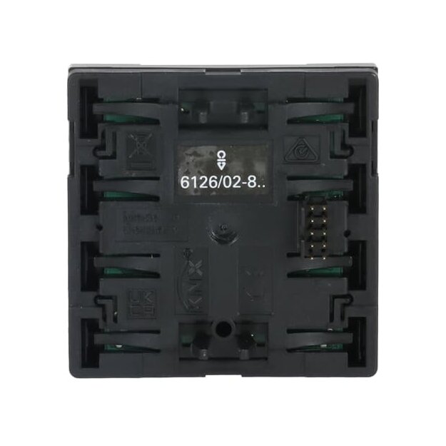 Busch-Jaeger 6126/02-885 Bedienelement, 2/4-fach Multifunktion/Farbkonzept (Kunststoff (lackiert)) Schwarz Matt 2CKA006116A0194