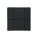 Busch-Jaeger 6126/02-885 Bedienelement, 2/4-fach Multifunktion/Farbkonzept (Kunststoff (lackiert)) Schwarz Matt 2CKA006116A0194