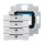 Busch-Jaeger 6127/01-83 Bedienelement, 4-fach mit beiliegendem Busankoppler (Kunststoff (lackiert)) Alusilber 2CKA006117A0198