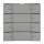 Busch-Jaeger 6127/02-866 Bedienelement, 4/8-fach Multifunktion/Farbkonzept (Kunststoff (lackiert)) Edelstahl 2CKA006117A0216
