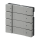 Busch-Jaeger 6127/02-866 Bedienelement, 4/8-fach Multifunktion/Farbkonzept (Kunststoff (lackiert)) Edelstahl 2CKA006117A0216