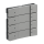 Busch-Jaeger 6127/02-866 Bedienelement, 4/8-fach Multifunktion/Farbkonzept (Kunststoff (lackiert)) Edelstahl 2CKA006117A0216