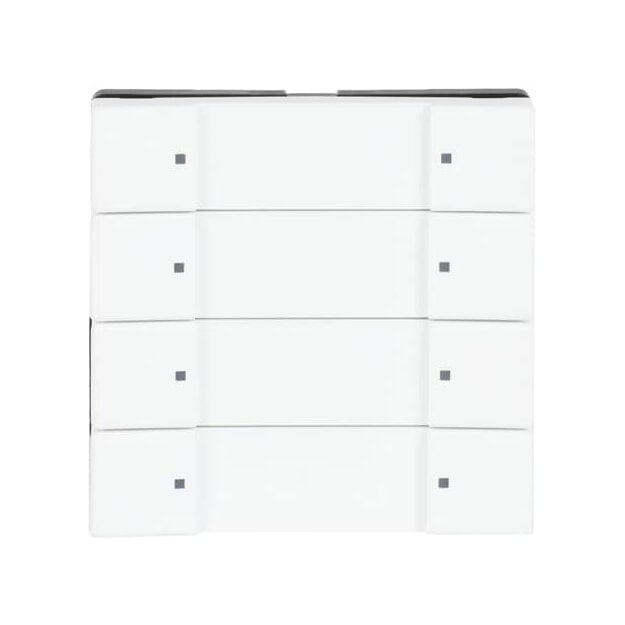 Busch-Jaeger 6127/02-884 Bedienelement, 4/8-fach Multifunktion/Farbkonzept (Kunststoff (lackiert)) Studioweiß Matt 2CKA006117A0219