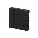 Busch-Jaeger 6127/02-885 Bedienelement, 4/8-fach Multifunktion/Farbkonzept (Kunststoff (lackiert)) Schwarz Matt 2CKA006117A0220