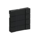 Busch-Jaeger 6127/02-885 Bedienelement, 4/8-fach Multifunktion/Farbkonzept (Kunststoff (lackiert)) Schwarz Matt 2CKA006117A0220