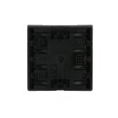Busch-Jaeger 6127/02-885 Bedienelement, 4/8-fach Multifunktion/Farbkonzept (Kunststoff (lackiert)) Schwarz Matt 2CKA006117A0220
