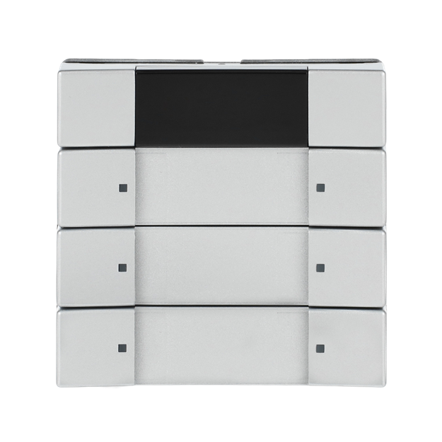 Busch-Jaeger 6129/01-83 Bedienelement 3/6-fach, mit IR-Schnittstelle Multifunktion/Farbkonzept (Kunststoff (lackiert)) Alusilber 2CKA006135A0144