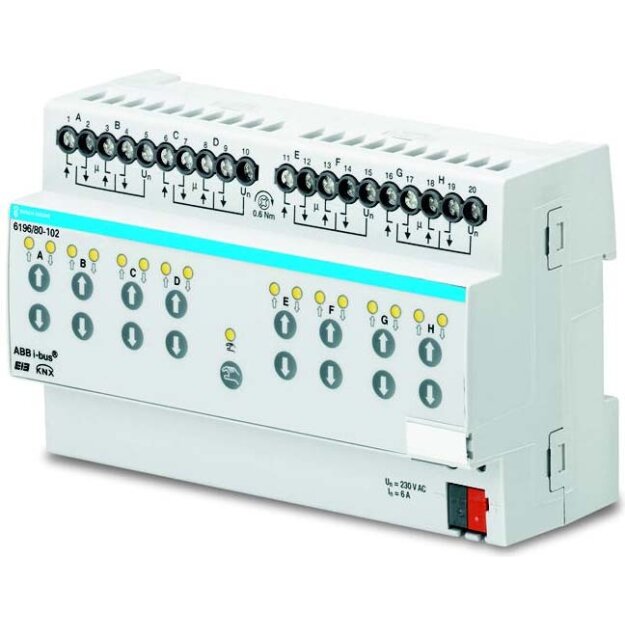Busch-Jaeger 6196/80-102 Jalousieaktor, 6 A 8-fach 2CKA006151A0218