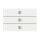 Busch-Jaeger 6342-811-101 Bedienelement 3-fach Busch-priOn® (Glas) Glas Weiß 2CKA006310A0171