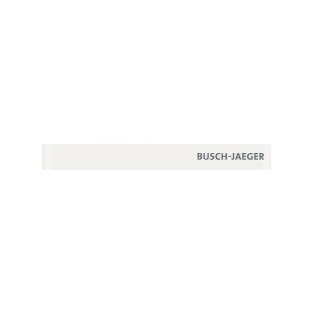 Busch-Jaeger 6352-811-101 Abschlussleiste unten mit Temperaturfühler und Schriftzug Busch-priOn® Glas Weiß 2CKA006310A0181