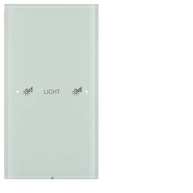Berker 75141150 Touch-Sensor 1-fach Komfort R.3 Glas konfiguriert Polarweiß