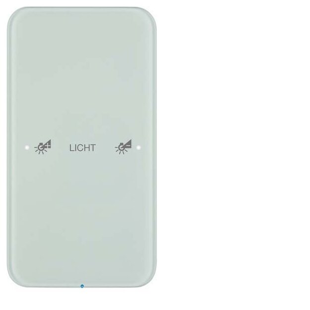 Berker 75141160 Touch-Sensor 1-fach Komfort R.1 Glas konfiguriert Polarweiß