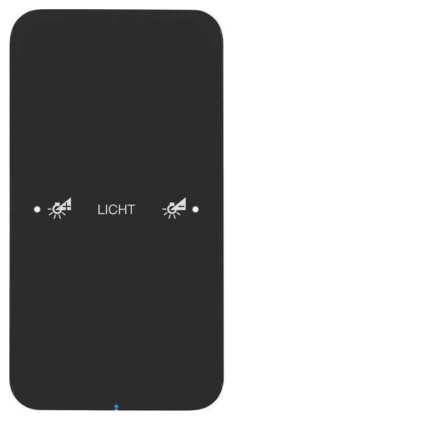 Berker 75141165 Touch-Sensor 1-fach Komfort R.1 Glas konfiguriert Schwarz