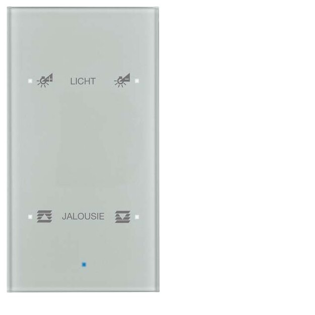 Berker 75142134 Glas-Sensor 2-fach Komfort TS Sensor konfiguriert Alu
