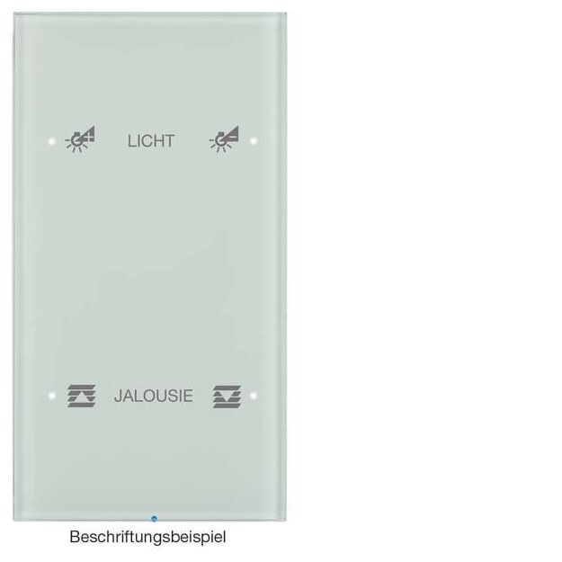 Berker 75142150 Touch-Sensor 2-fach Komfort R.3 Glas konfiguriert Polarweiß