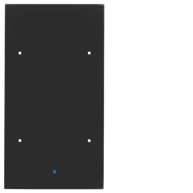 Berker 75142835 Glas-Sensor 2-fach Komfort TS Sensor Schwarz