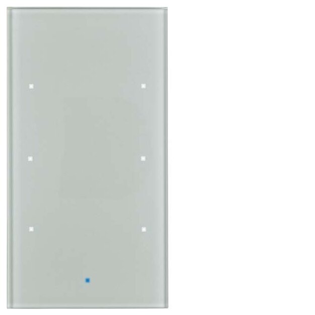 Berker 75143034 Glas-Sensor 3-fach Komfort TS Sensor Alu