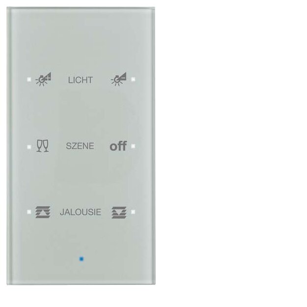 Berker 75143134 Glas-Sensor 3-fach Komfort TS Sensor konfiguriert Alu