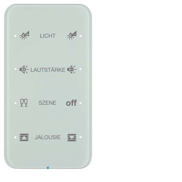 Berker 75144160 Touch-Sensor 4-fach Komfort R.1 Glas konfiguriert Polarweiß