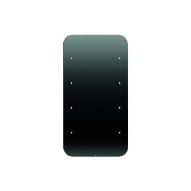 Berker 75144165 Touch-Sensor 4-fach Komfort R.1 Glas konfiguriert Schwarz