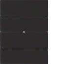 Berker 75164092 Tastsensor 4-fach B.IQ Glas Schwarz