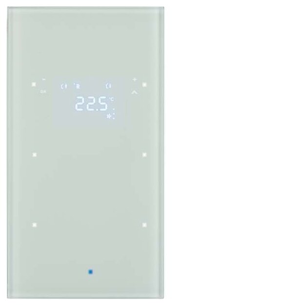 Berker 75642030 Glas-Sensor 2-fach mit Temperaturregler TS Sensor Polarweiß