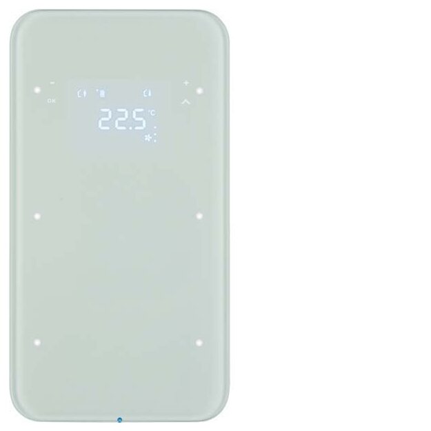 Berker 75642060 Touchsensor 2-fach mit Temperaturregler R.1 Glas Polarweiß