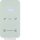 Berker 75642160 Touchsensor 2-fach mit Temperaturregler R.1 Glas konfiguriert Polarweiß