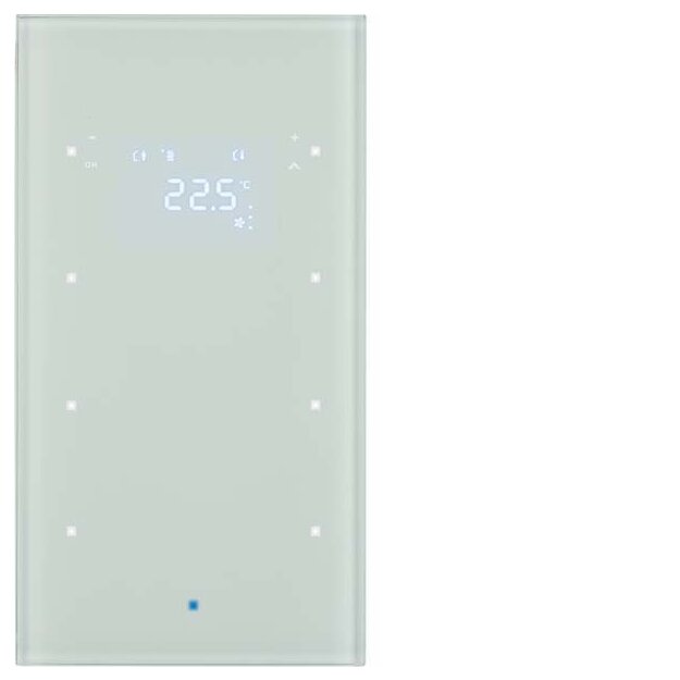 Berker 75643030 Glas-Sensor 3-fach mit Temperaturregler TS Sensor Polarweiß