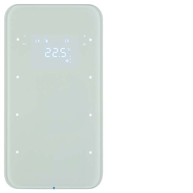 Berker 75643060 Touchsensor 3-fach mit Temperaturregler R.1 Glas Polarweiß