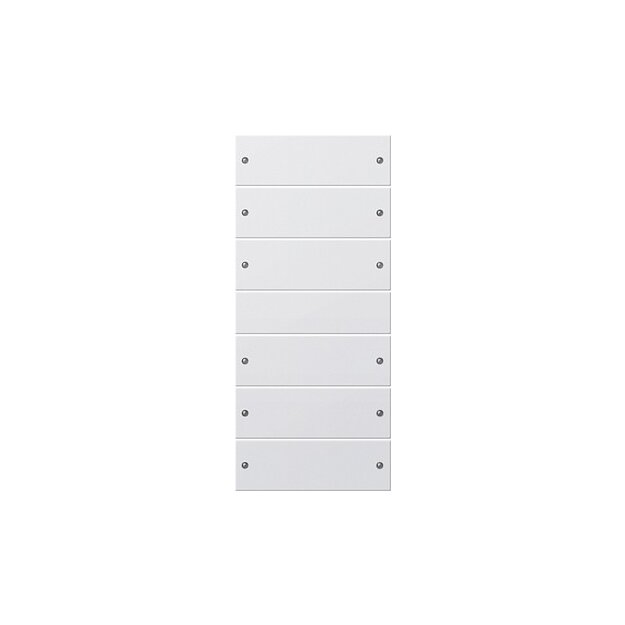 Gira 218627 Wippenset 6-fach (3+3) System 55 Reinweiß matt(lackiert)