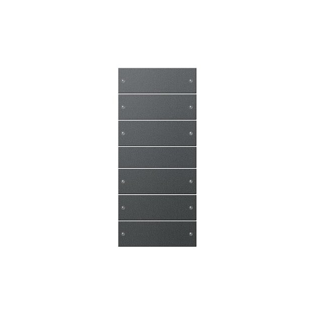 Gira 218628 Wippenset 6-fach (3+3) System 55 Anthrazit(lackiert)
