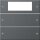 Gira 219228 Wippenset 2-fach Plus System 55 Anthrazit(lackiert)