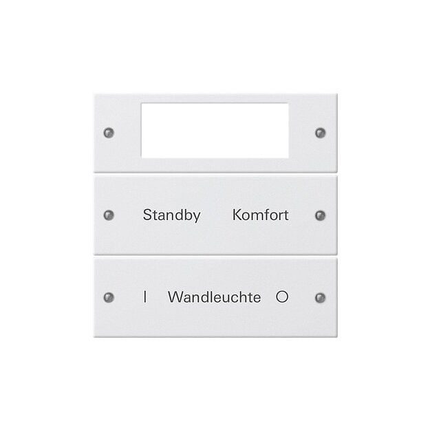 Gira 221227 Wippenset 2-fach Plus beschreibbar System 55 Reinweiß matt(lackiert)