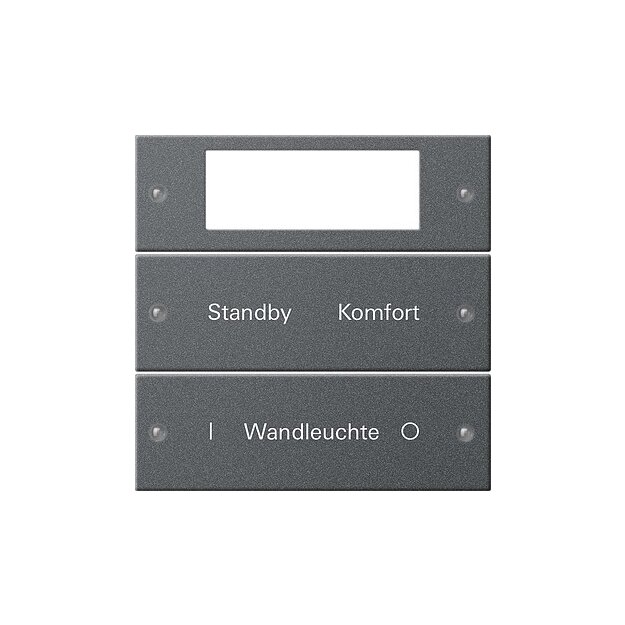 Gira 221228 Wippenset 2-fach Plus beschreibbar System 55 Anthrazit(lackiert)