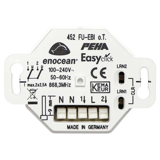 Peha 00364336 EnOcean Easyclickpro Empfänger Unterputz 2 Kanal