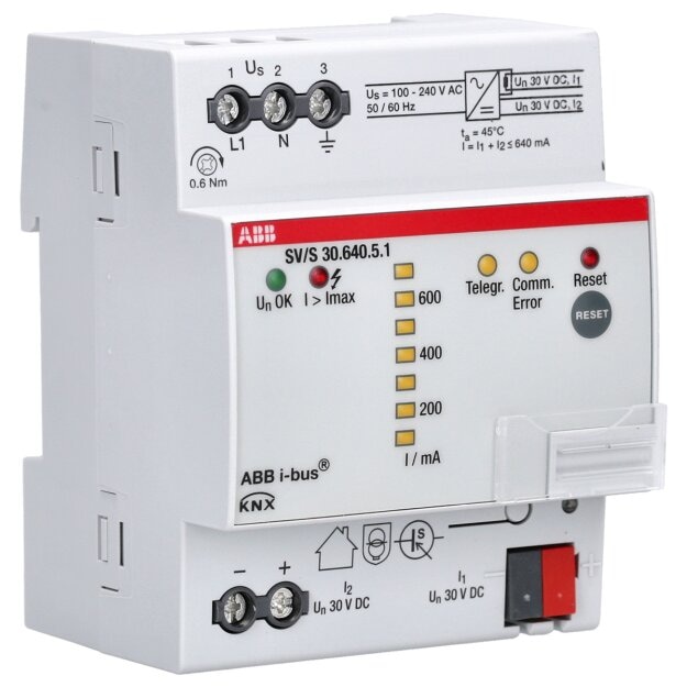 ABB SV/S30.640.5.1 Spannungsversorgung mit Diagnosefunktion 640 mA REG 2CDG110146R0011