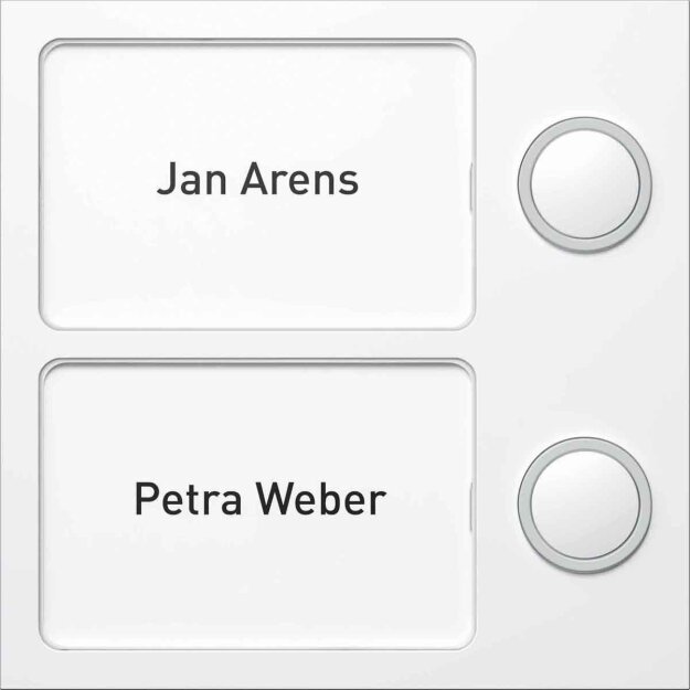 Ritto 1875220 Portier Tastenmodul 2 WE silber