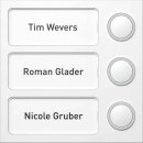 Ritto 1875320 Portier Tastenmodul 3 WE silber