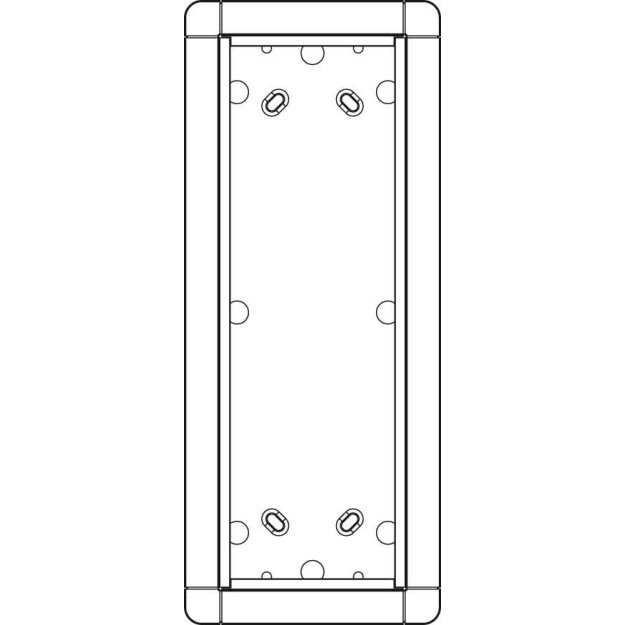 Ritto 1883370 Aufputzrahmen 3 Modulplätze weiß