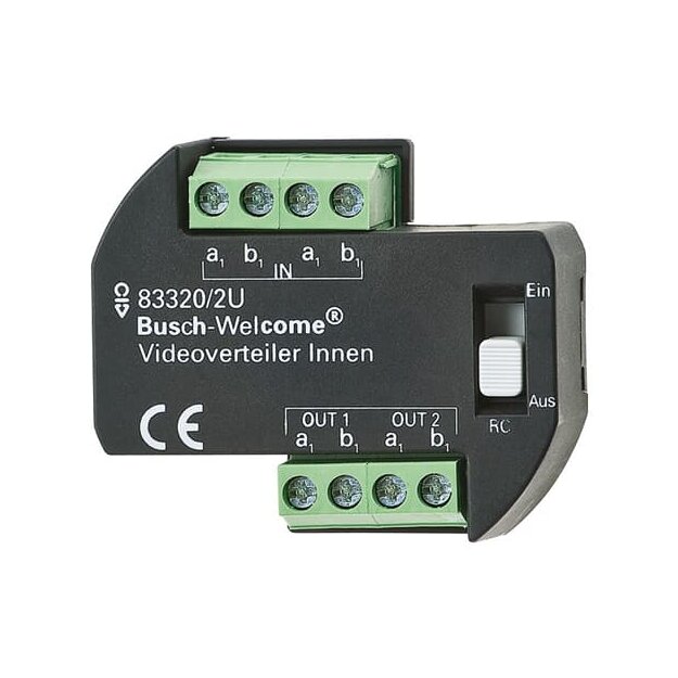 Busch-Jaeger 83320/2 U Videoverteiler Innen UP zur Montage in einer Unterputzdose 2CKA008300A0042