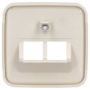 Busch-Jaeger 1803-02-212 Zentralscheibe 2-fach (Thermoplast) Weiß Busch-Duro 2000® SI 2CKA001753A8956