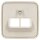 Busch-Jaeger 1803-02-212 Zentralscheibe 2-fach (Thermoplast) Weiß Busch-Duro 2000® SI 2CKA001753A8956