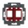 Busch-Jaeger 1812 Tragring mit rotem Sockel (Thermoplast) Foyer-Rot 2CKA001753A8055